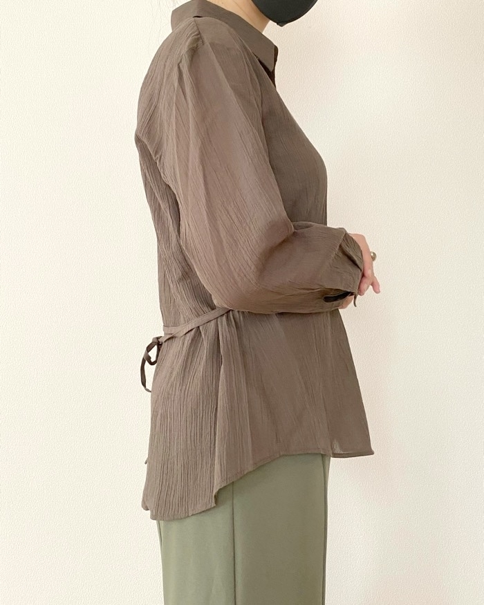 GU（ジーユー）のおすすめファッションアイテム「テクスチャーシアーシャツNTQ+E」