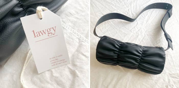 ラウジーのおすすめファッションアイテム「ダブルラインギャザーショルダーバッグ」