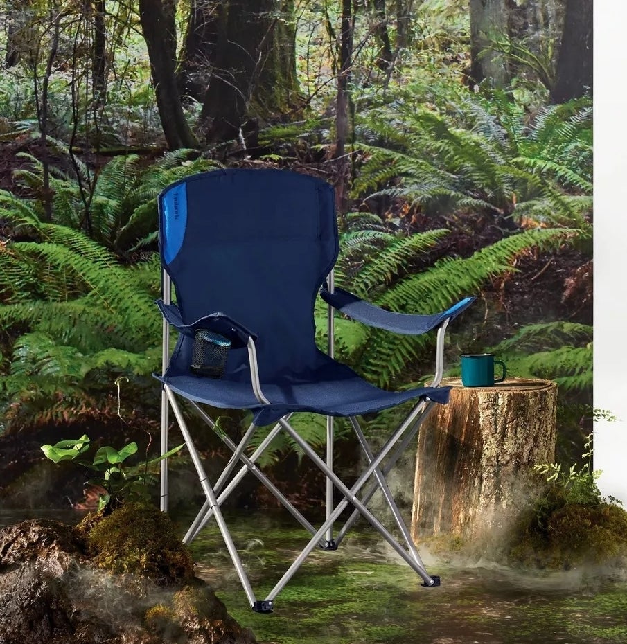 The chair in a woodland setting