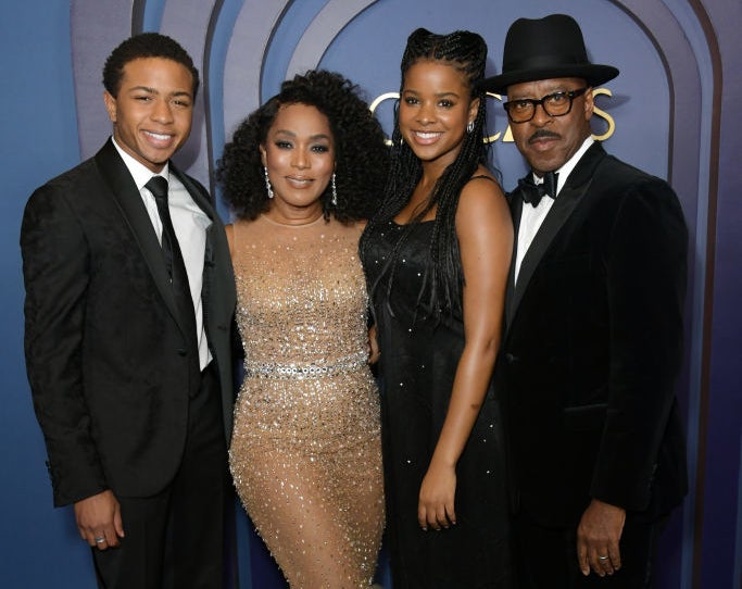 Angela Bassett and Courtney B. Vance with their kids, Slater and Bronwyn
