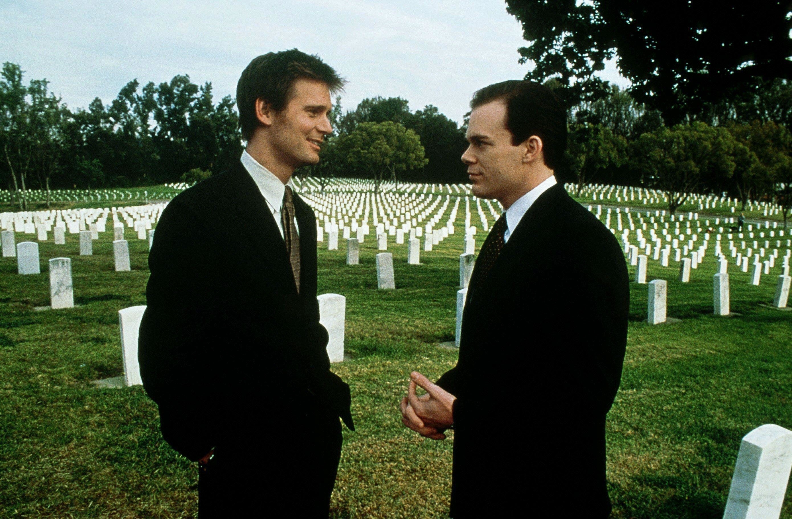 A scene from Six Feet Under in a cemetery