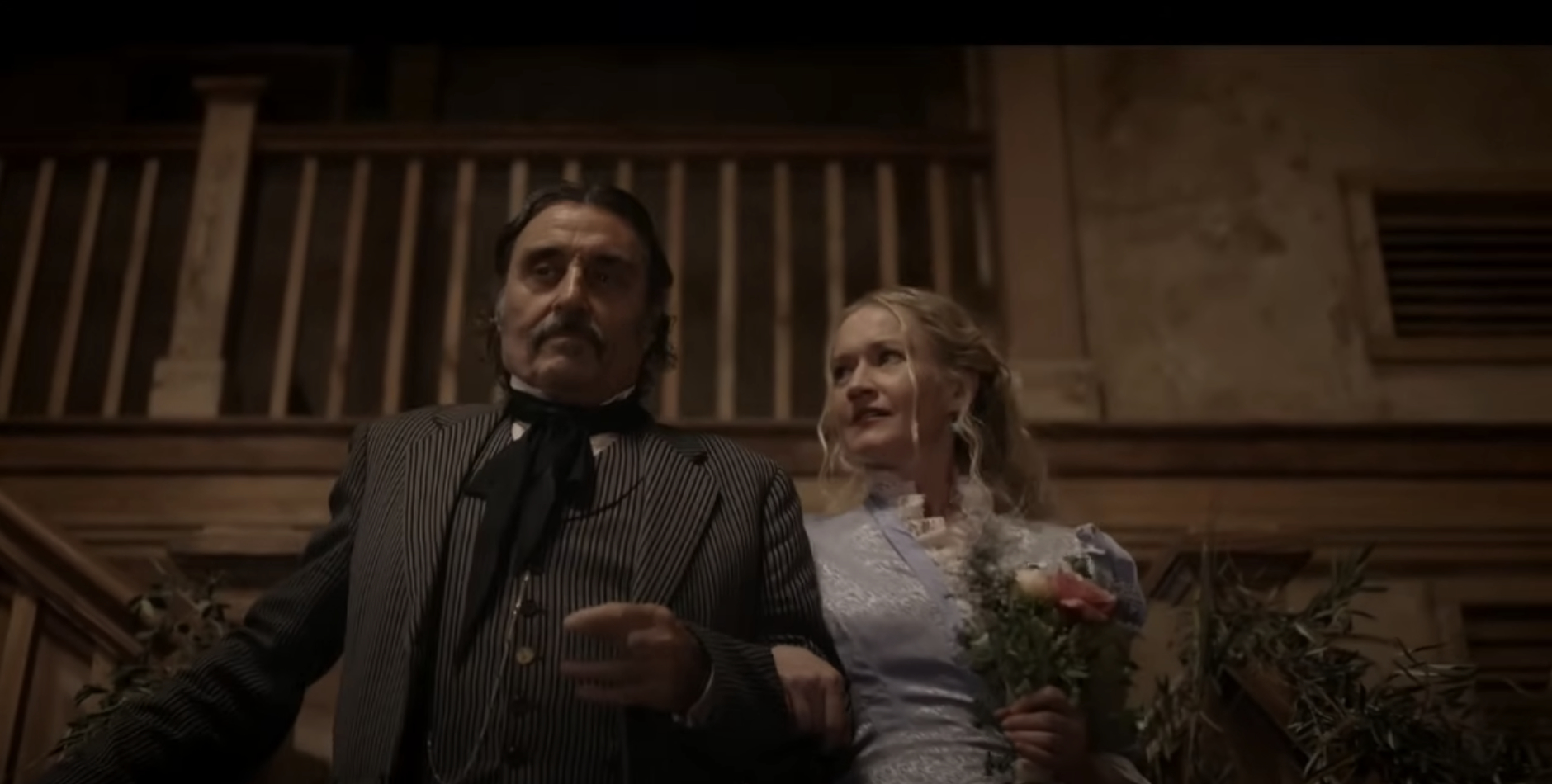a scene from Deadwood on HBO