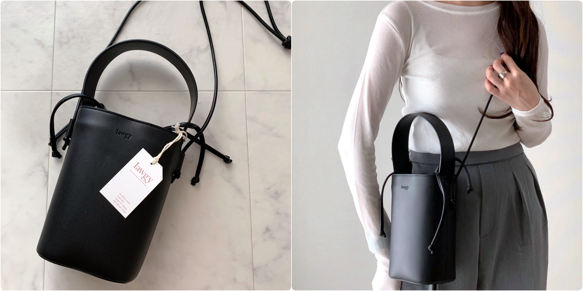 lawgy(ラウジー)で見つけた「バケットスクィーズ2wayバッグ」