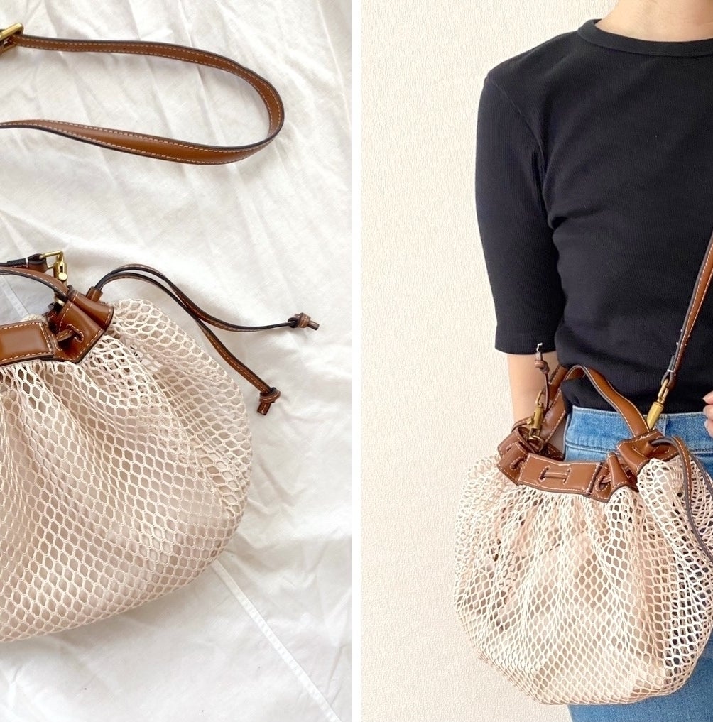 ZARA（ザラ）の斜め掛けできる高見えバッグ「メッシュ クロスボディバッグ」
