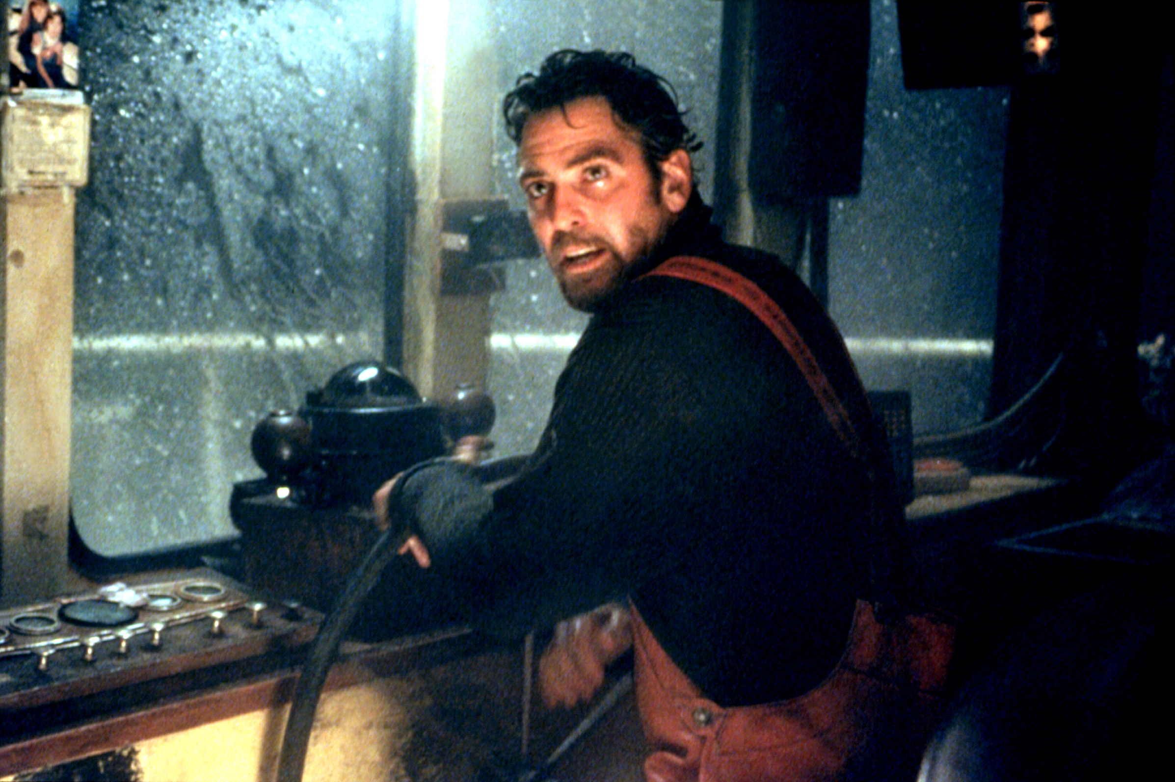 George Clooney steering a ship in &quot;The Perfect Storm&quot;