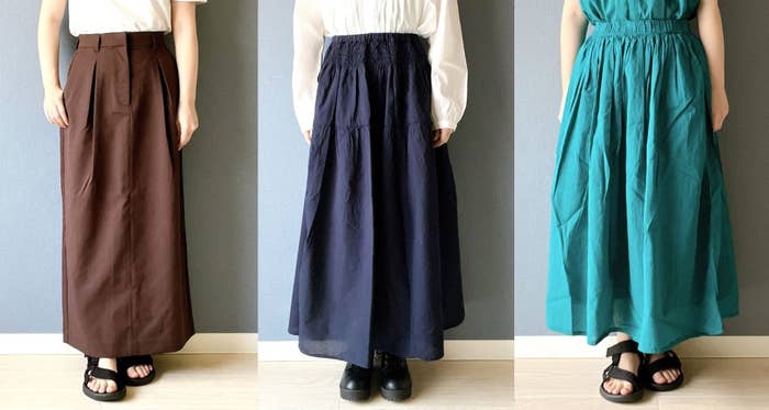 MUJI(無印良品)のおすすめロングスカート