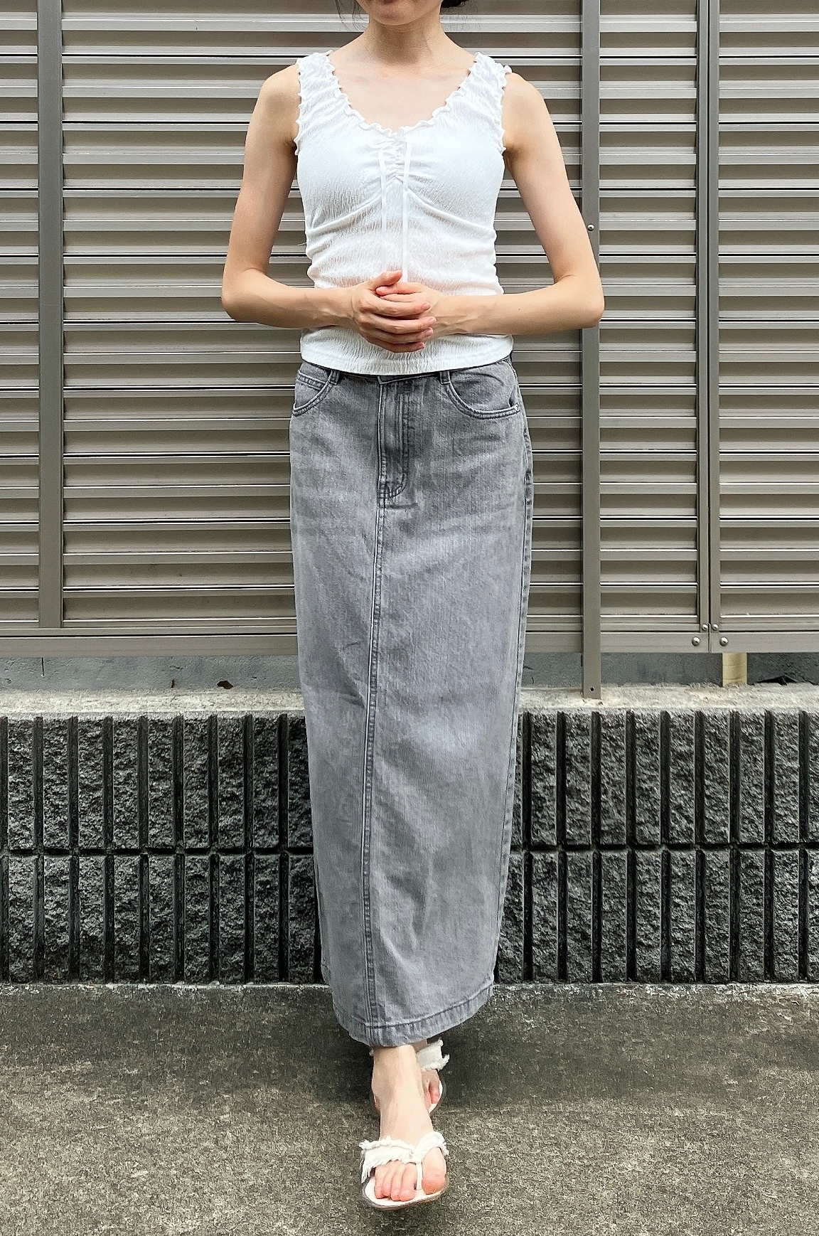 Honeys（ハニーズ）のおすすめスカート「デニムナロースカート」