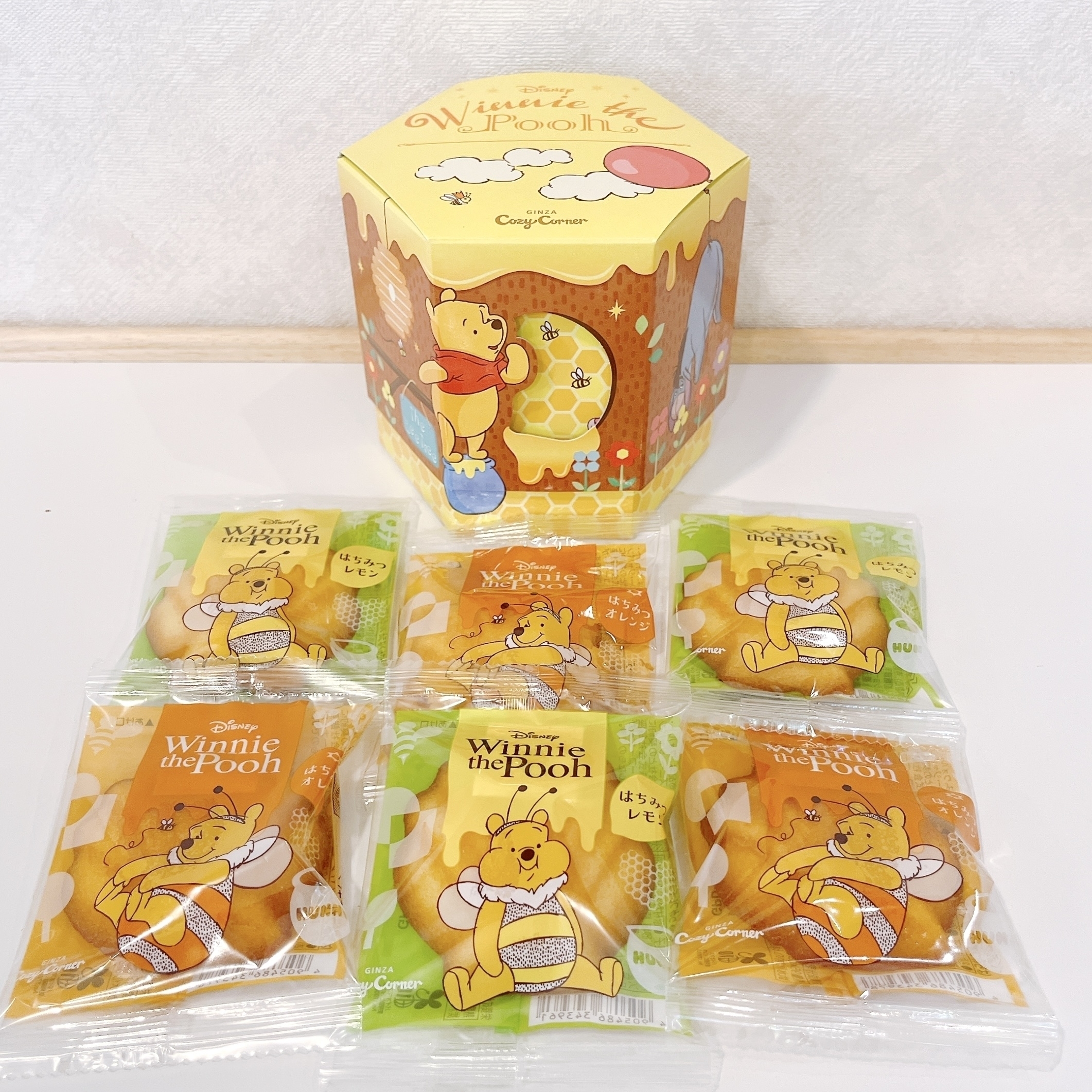 銀座コージーコーナーのお菓子詰め合わせ「＜くまのプーさん＞はちみつの木ボックス（6個入）」