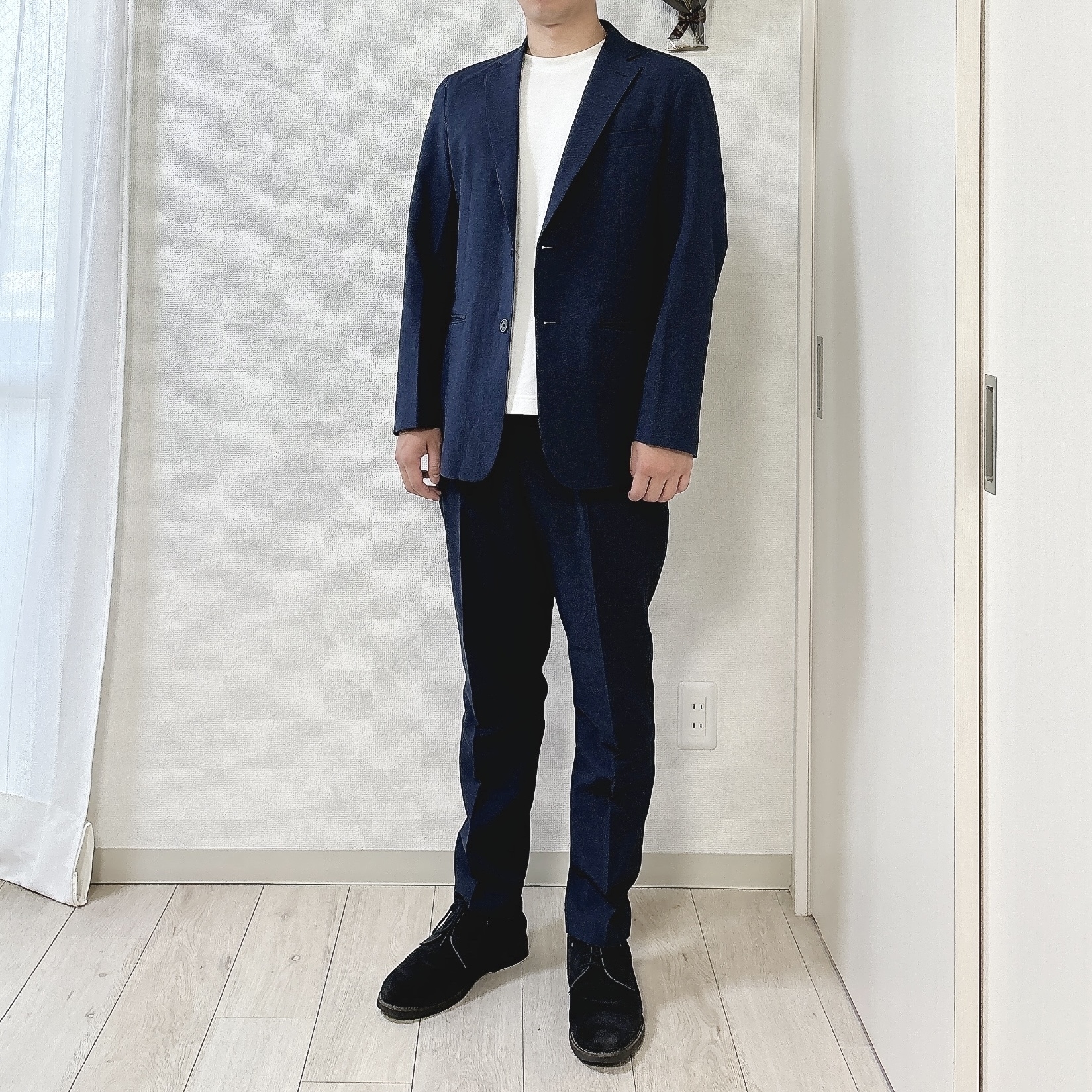 GUのおすすめパンツ「ウォッシャブルテーパードトラウザーSW(丈標準70.0~74.0cm)