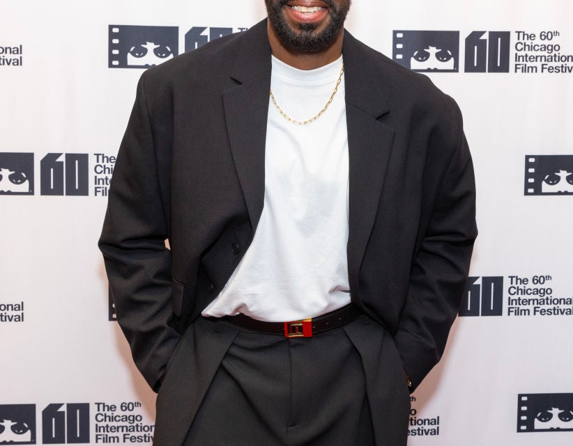 Colman Domingo at the 60th Chicago International Film Festival, dressed in a shirt, blazer, and trousers, smiling at the camera
