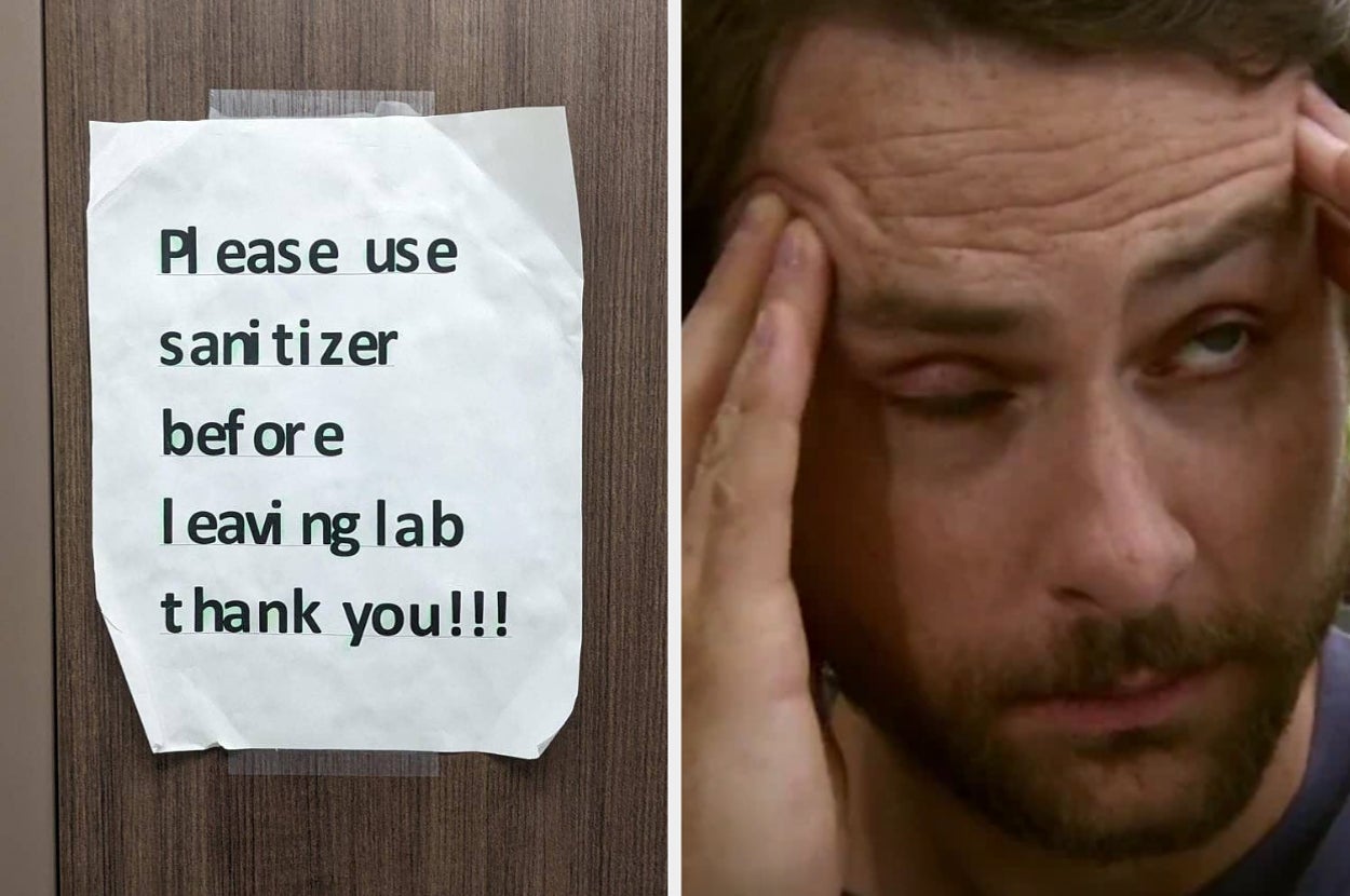 Last Person Out Lab Sign Examples BuzzFeed Trending
