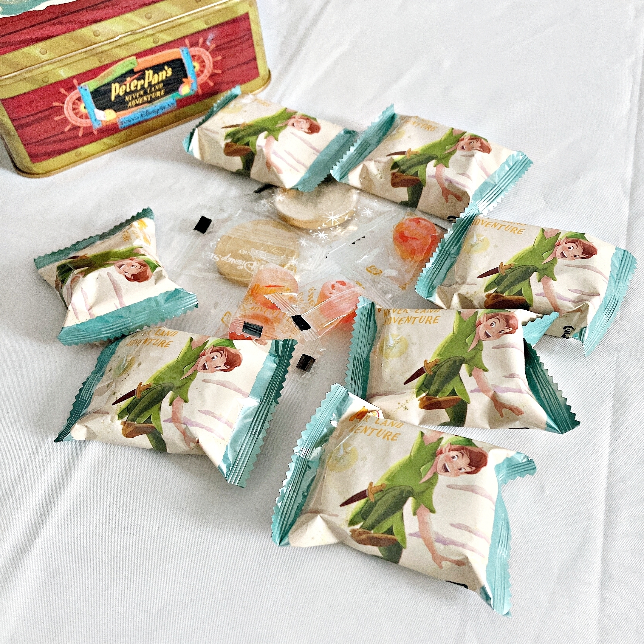 東京ディズニーリゾートのおすすめお土産「菓子詰め合わせ 缶 ピーター・パン」