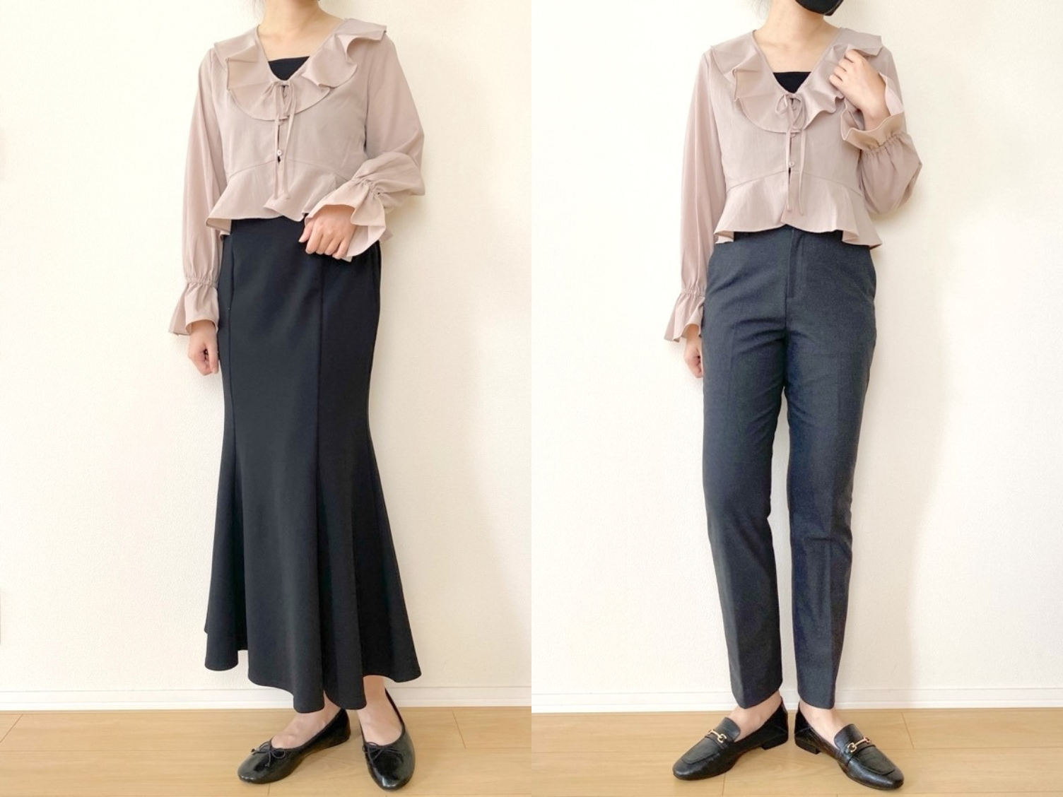 GUのおすすめアイテム「ラッフルボレロブラウス」