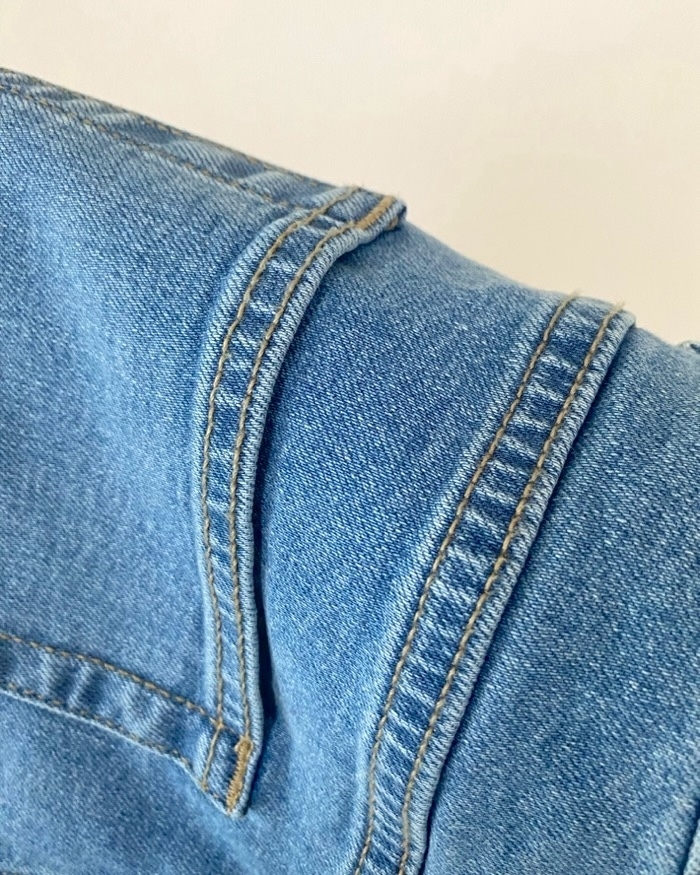 GUのオススメのパンツ「ミドルライズスリムジーンズ+E」