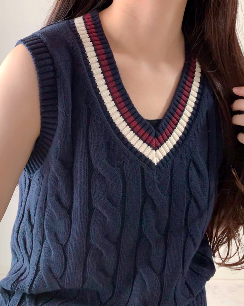 ＧＵのおすすめアイテム「チルデンケーブルベスト」