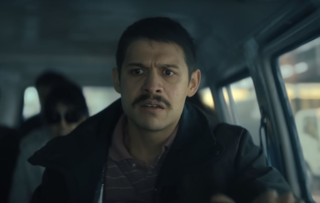 David Castañeda driving a vehicle in "The Umbrella Academy"
