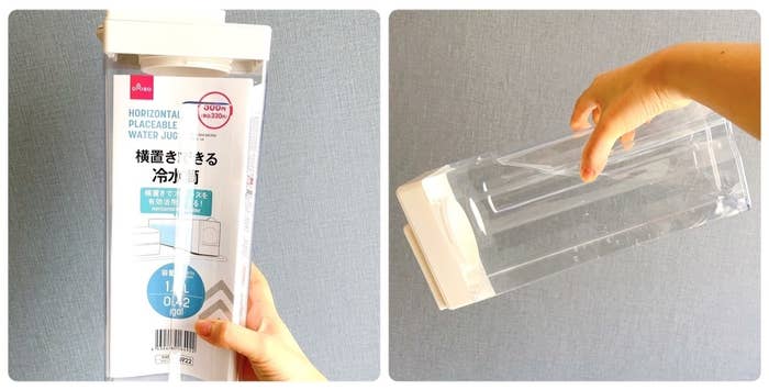ダイソーのオススメの商品「横置きできる冷水筒（1.6L）」