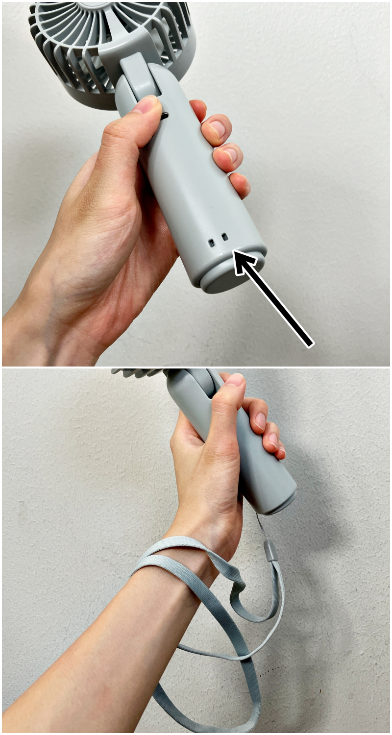 3COINS（スリーコインズ）のおすすめ夏グッズ「スタンド付きハンディファン」