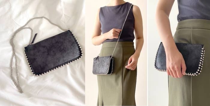 ZARA（ザラ）のおすすめのバッグ「スタッズ付きウォレット型ショルダーバッグ」