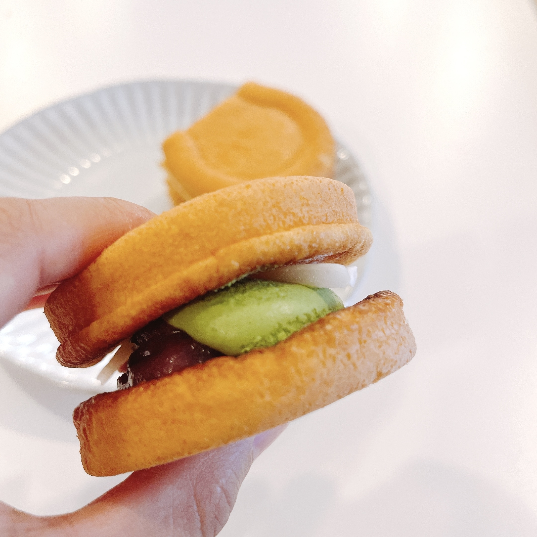 コージーコーナーのオススメのスイーツ「コージープレミアムスフレワッフル（宇治抹茶&amp;amp;もちあんこ）」