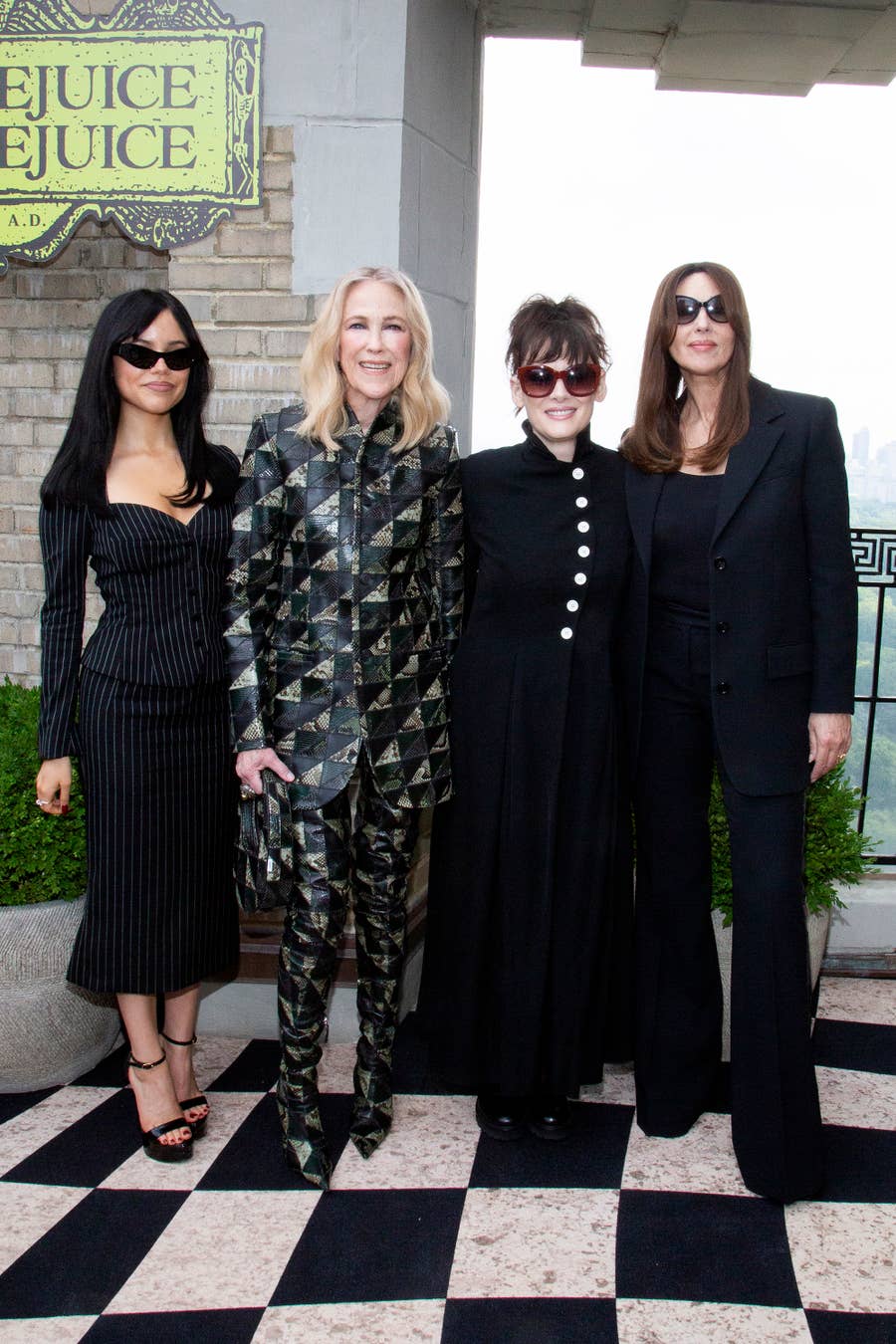 Jenna Ortega Beetlejuice Lydia Winona Ryder Outfit Homage