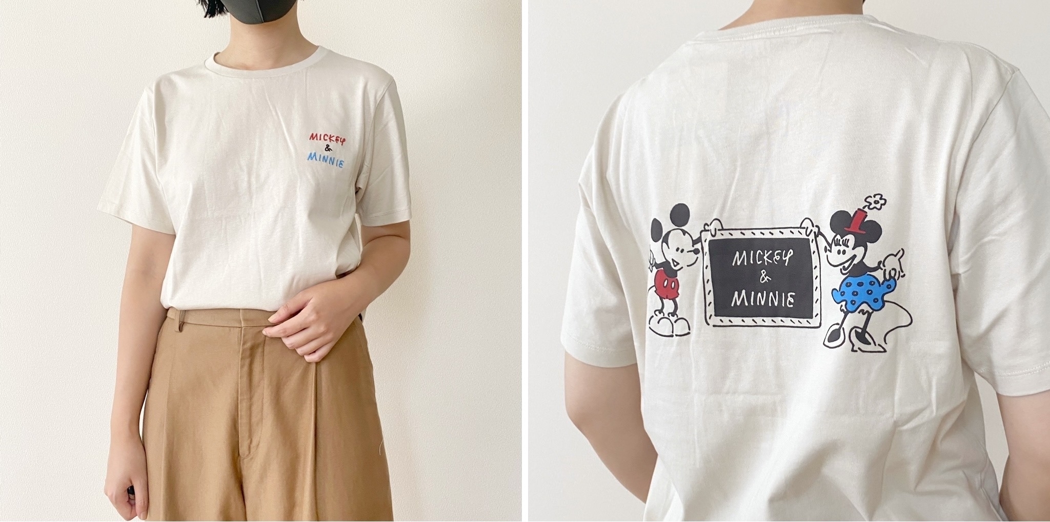 ユニクロ】「とにかく可愛い」「2枚購入しました」ディズニーで売ってそうな『ミッキーTシャツ』レトロな雰囲気がオシャレなの！《購入レビュー》