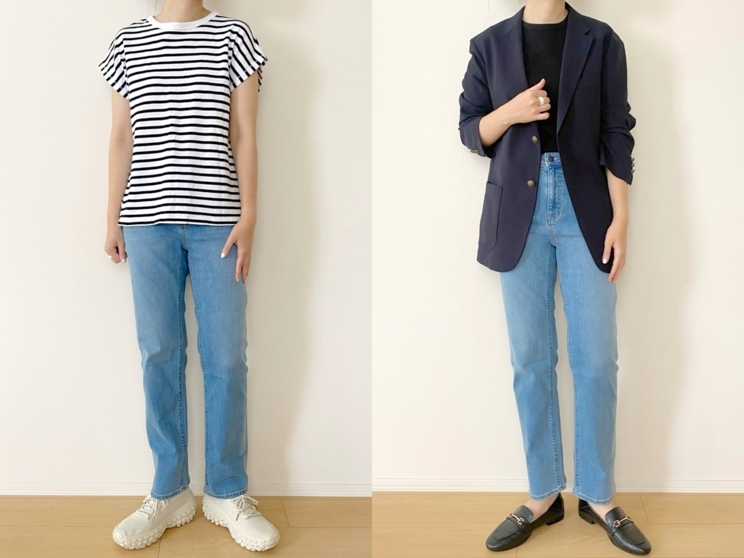 GUのおすすめアイテム「ミドルライズスリムジーンズ+E」