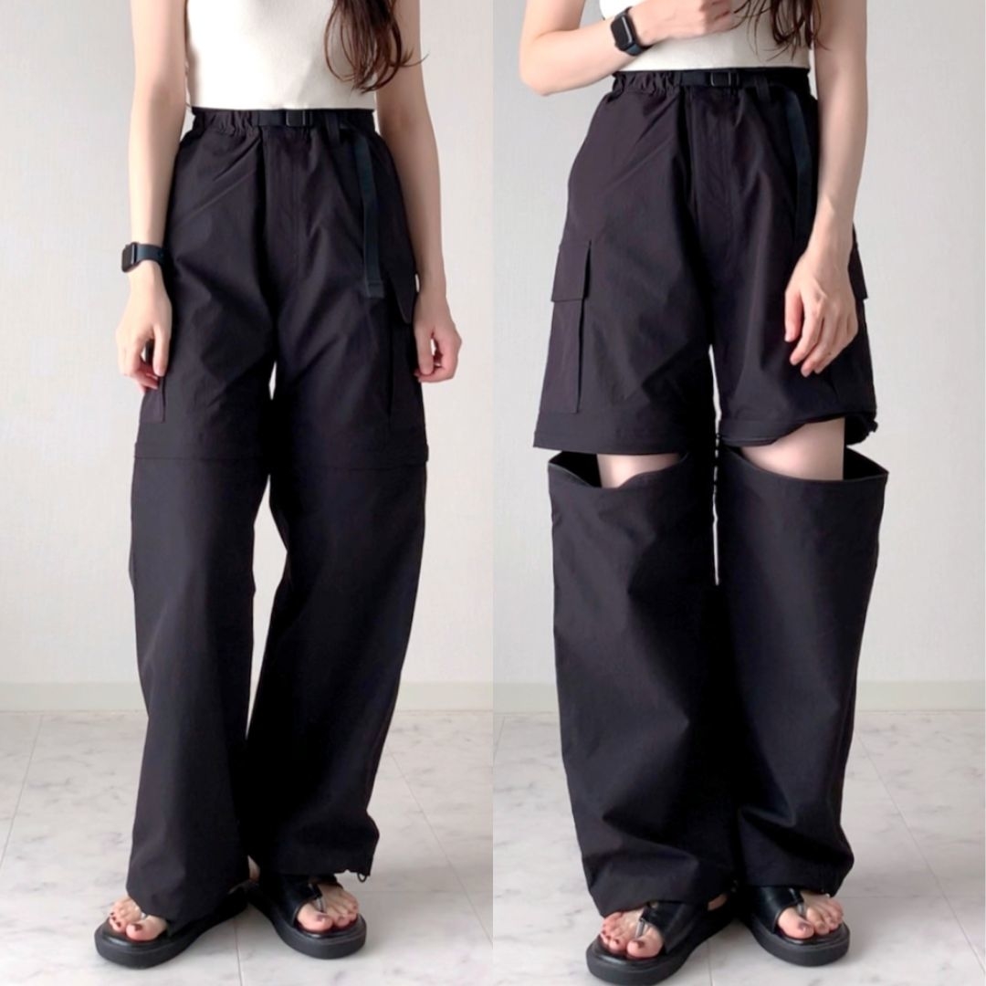 GUのおすすめアイテム「コンバーチブルワイドカーゴパンツ(セットアップ可能)」