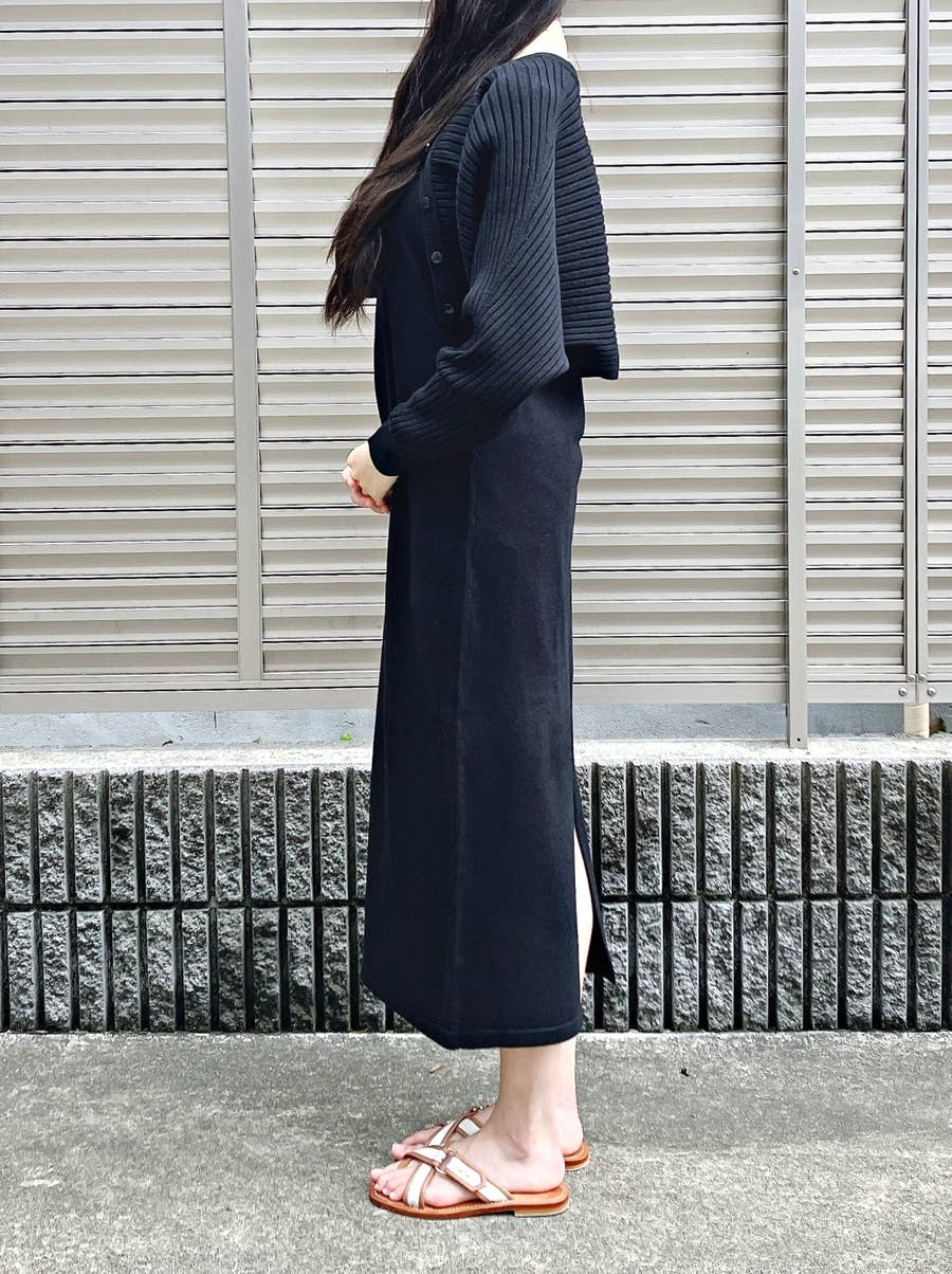 スーパービューティー ワンピース ロングカーディガン コーデセット GU  