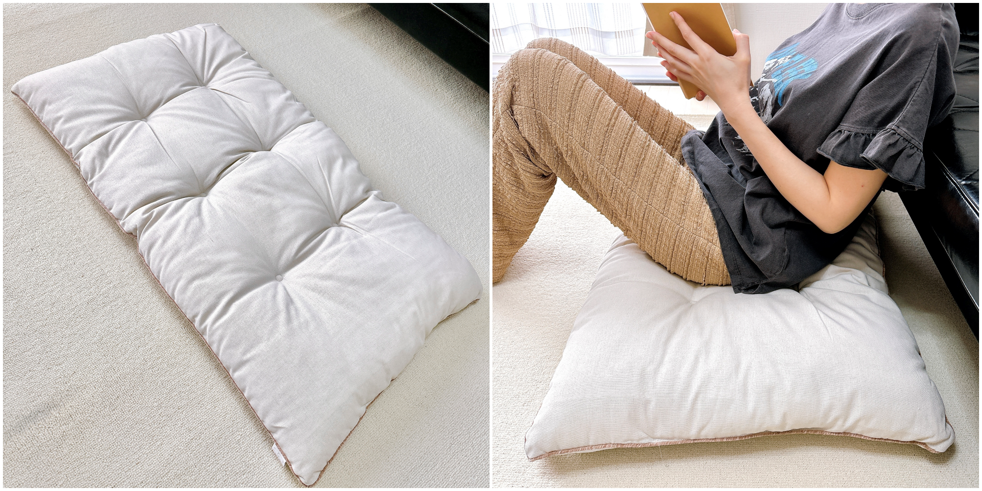 3COINS（スリーコインズ）のおすすめの便利アイテム「WEB限定長座布団」