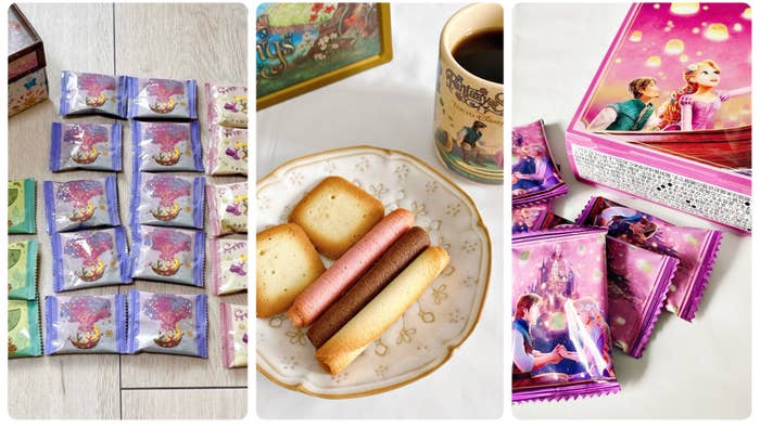ディズニーの激かわ土産「おせんべい&米粉スナック」「アソーテッド・クッキー 缶 ファンタジースプリングス」「グミ クリア箱 ラプンツェル」