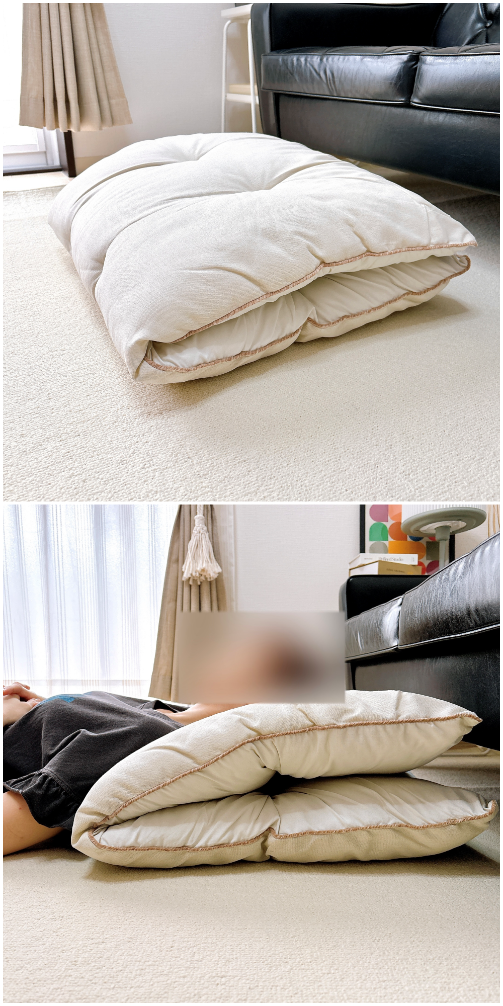 3COINS（スリーコインズ）のおすすめの便利アイテム「WEB限定長座布団」