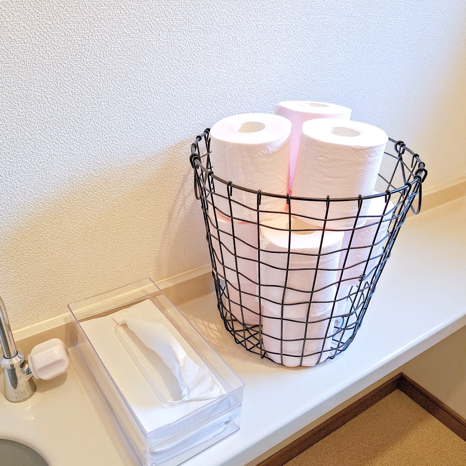 DAISO(ダイソー)のおすすめ雑貨「ワイヤークラフトバスケット(丸形)」