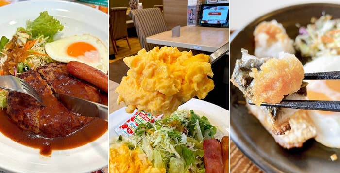 ガストのおすすめモーニング「ハンバーグモーニングセット」「スクランブルエッグ＆ベーコンソーセージセット」「よりどりバランス朝定食」