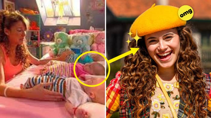 Nombres desconocidos. A la izquierda, una mujer cuidando dos bebés en una cama; a la derecha, una mujer sonriente con un gorro tipo boina y ropa colorida