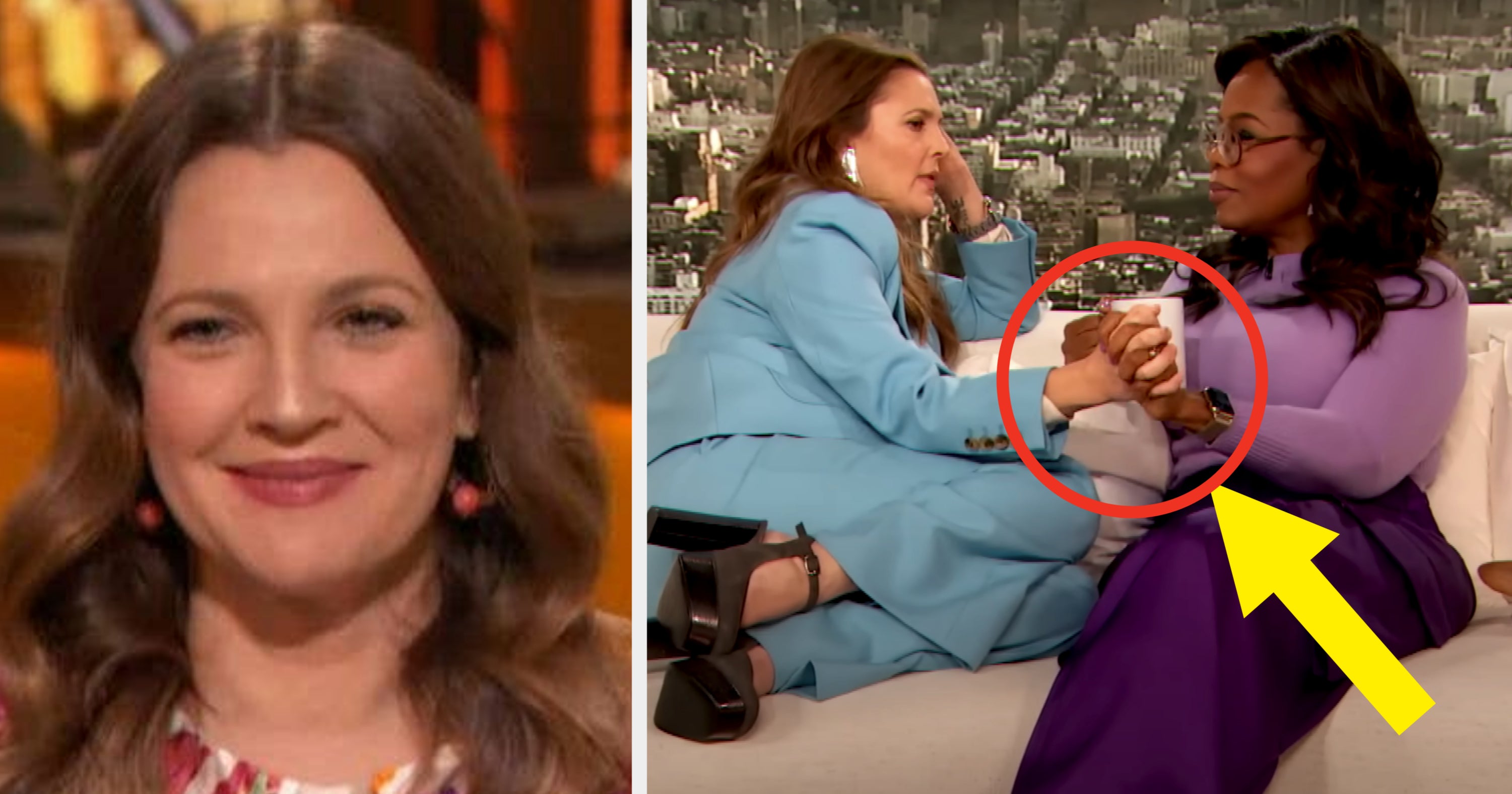 Drew Barrymore Explained Why She’s Always So Awkwardly Close To