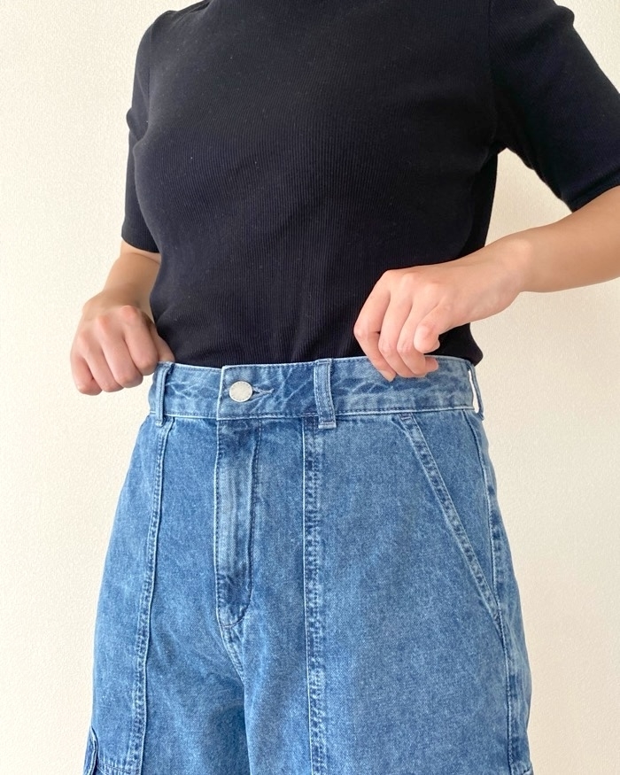 GU(ジーユー)のおすすめファッションアイテム「バレルレッグカーゴジーンズ(丈標準71.0~75.0cm)」