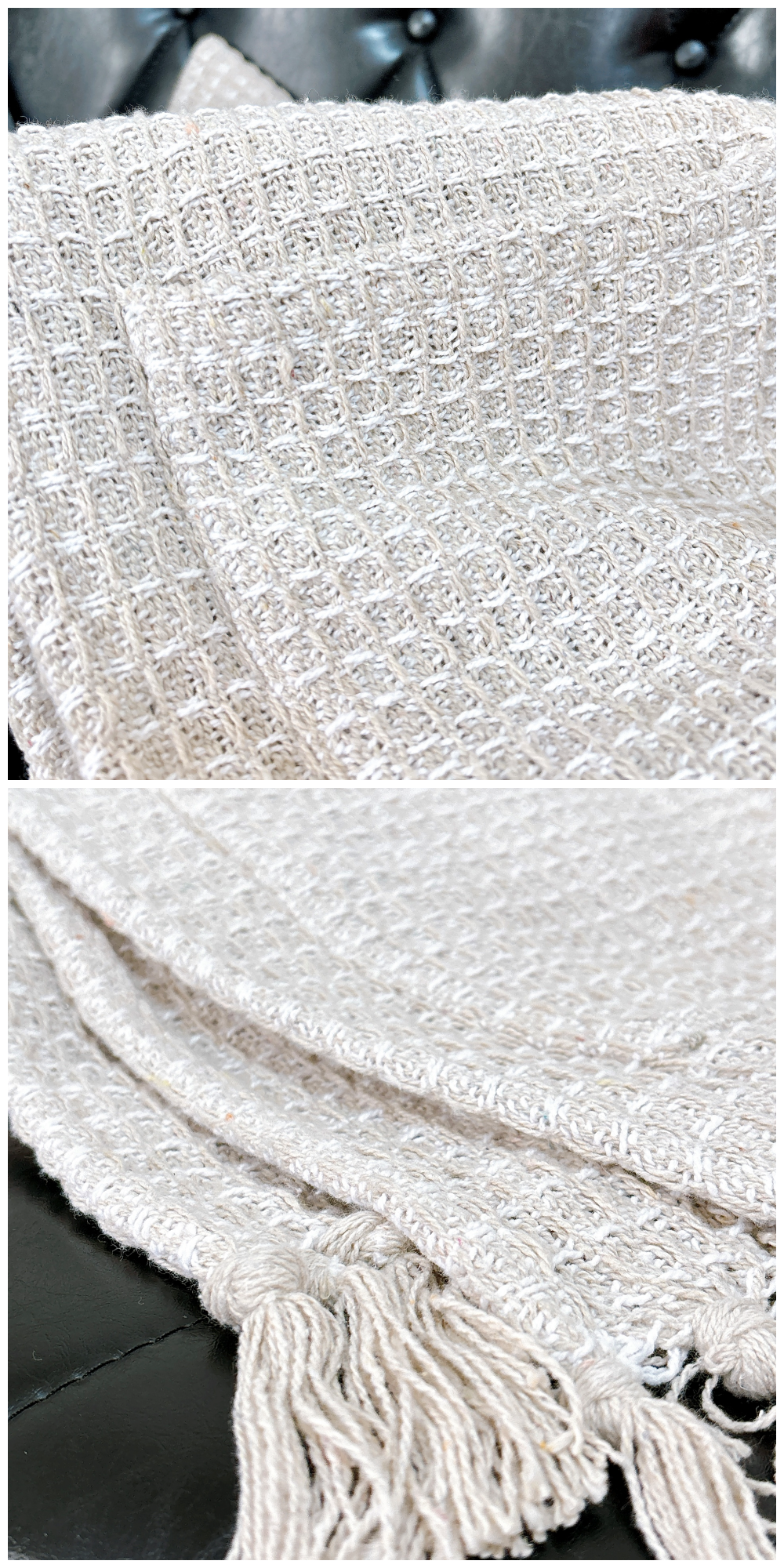 3COINS（スリーコインズ）のおすすめの便利グッズ「《2WAY》ワッフルストールブランケット」