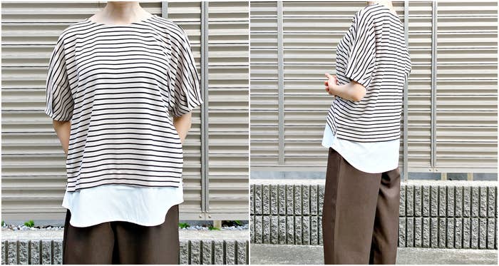 Honeys（ハニーズ）のおすすめトップス「裾レイヤード風トップス」