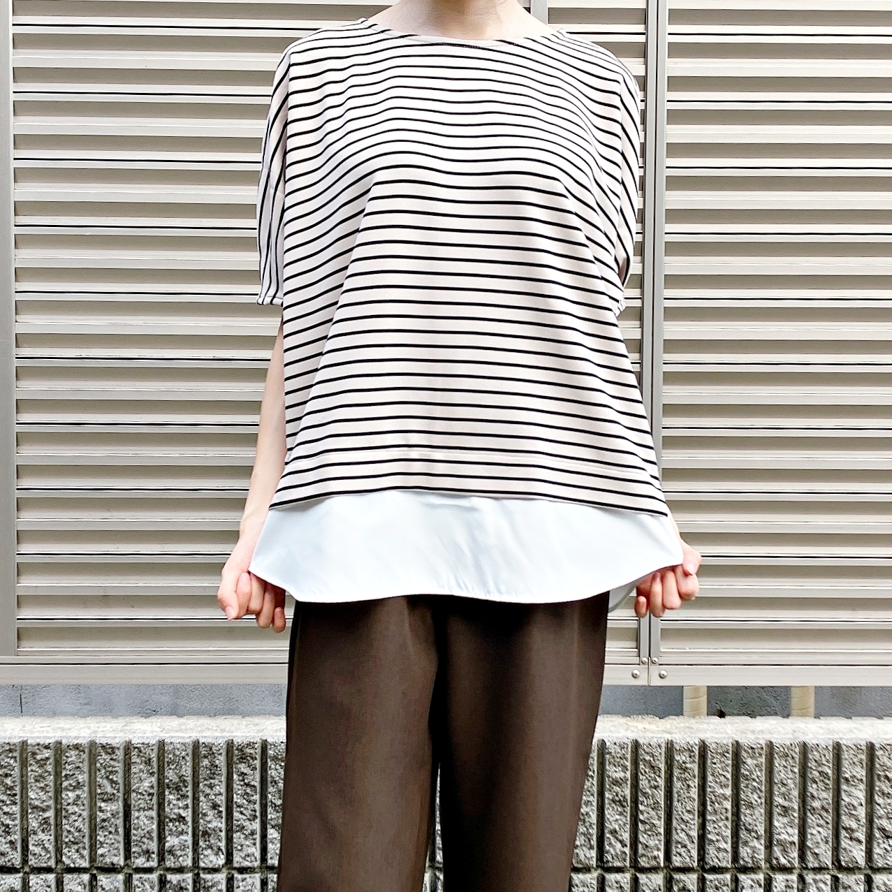 Honeys（ハニーズ）のおすすめトップス「裾レイヤード風トップス」