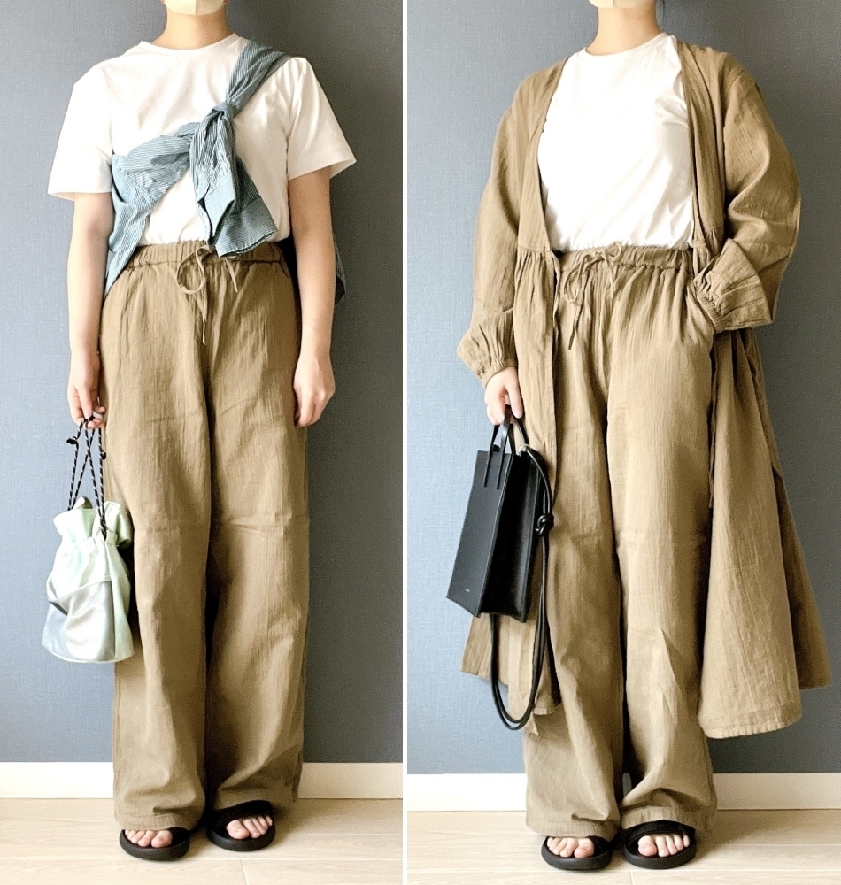 無印良品のおすすめアイテム「婦人 ふんわりしぼガーゼ ロングパンツ」