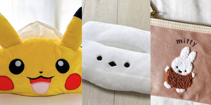 ニトリのおすすめ便利グッズ「ふわふわ触り心地も抜群なピカチュウのティッシュボックスカバー」 「ぼく、シマエナガ。 ティッシュケース（ホワイト）」「ティッシュポーチ miffy（ルンルンサガラシリーズ）」