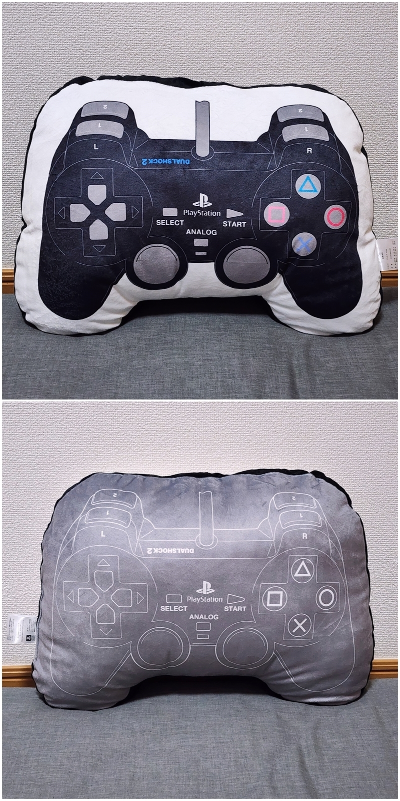 ニトリのおすすめ雑貨「PlayStation 2 ダイカットクッション ブラック」