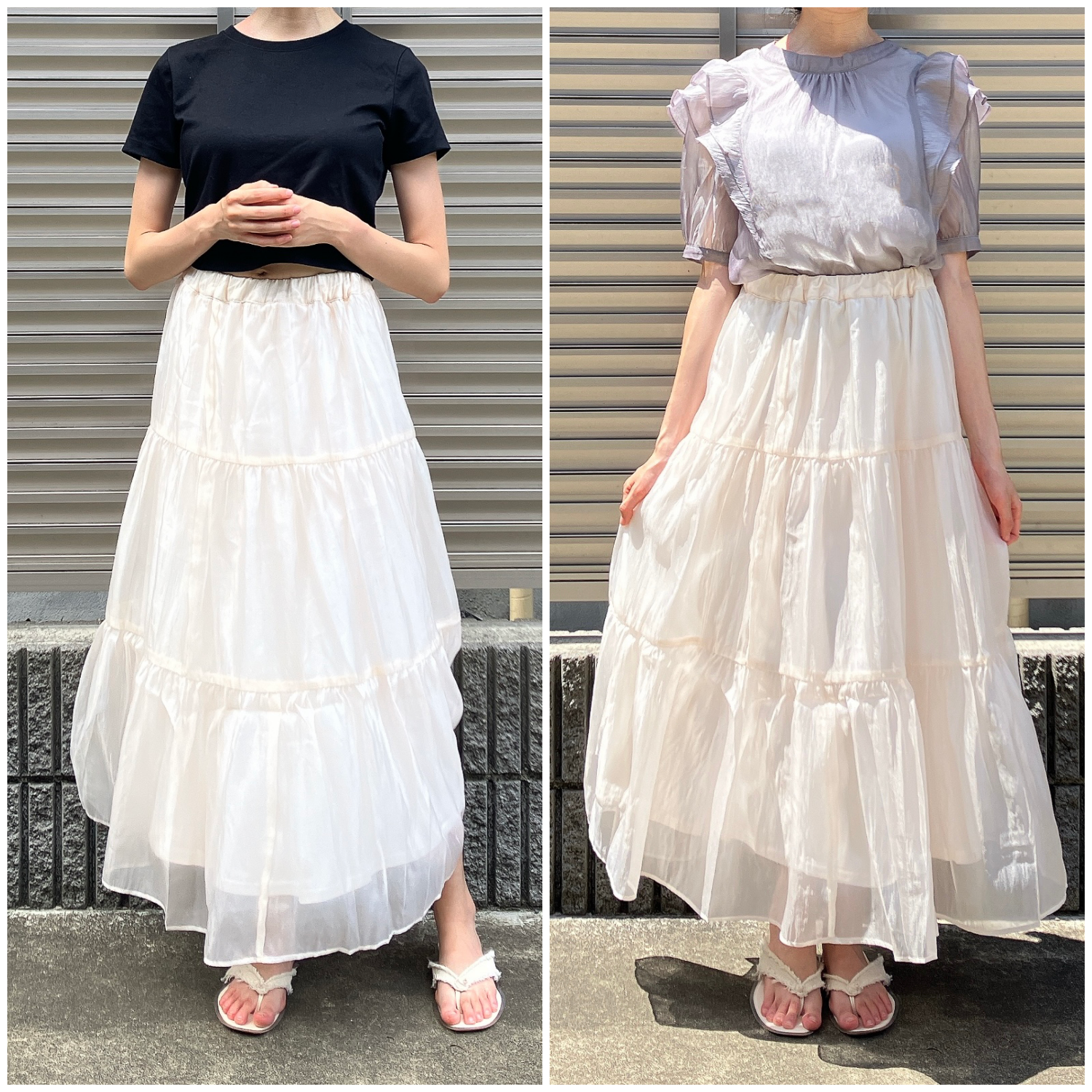 Honeys（ハニーズ）のおすすめボトムス「ティアードロングスカート」