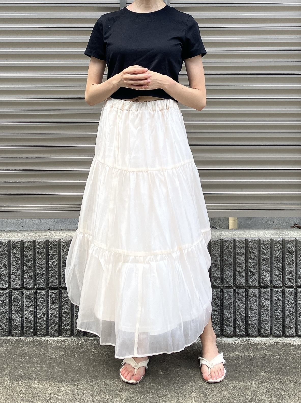 Honeys（ハニーズ）のおすすめボトムス「ティアードロングスカート」