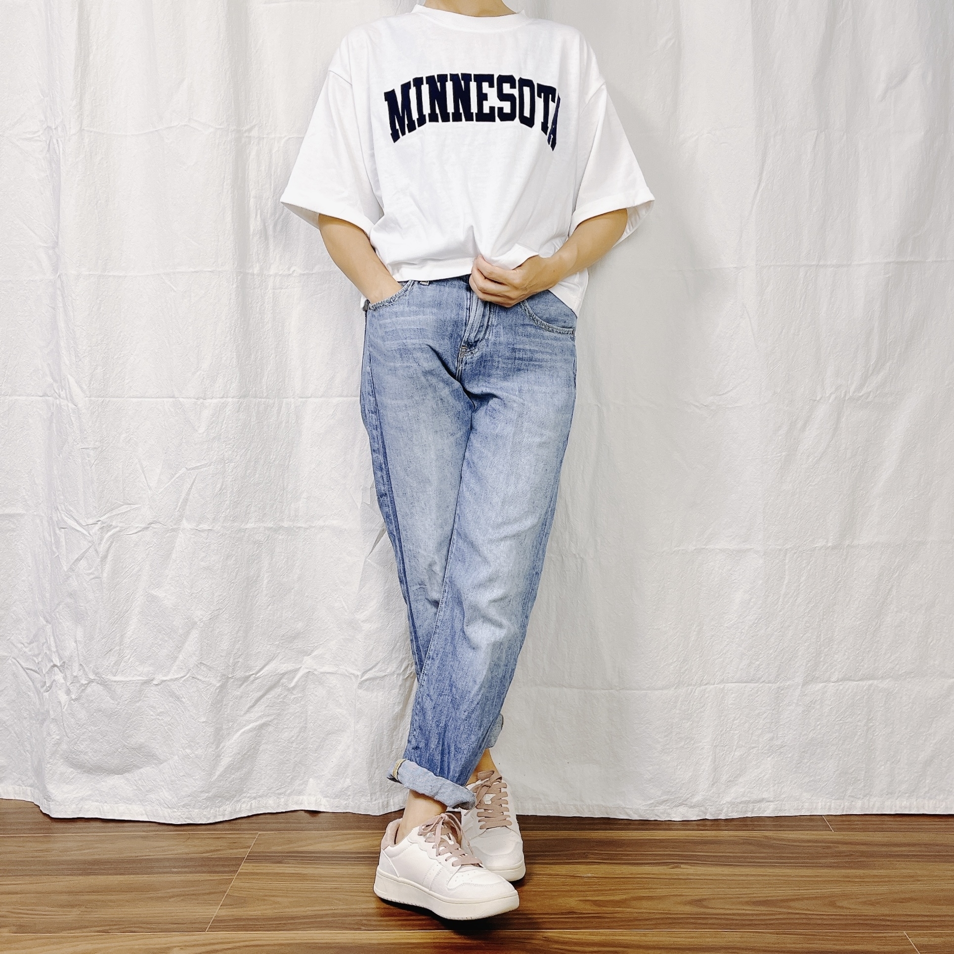 しまむらのおすすめファッションアイテム「アメカジPtSタケT」のコーディネート