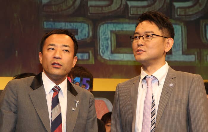 右・ナイツ土屋伸之さん 左・ナイツ塙宣之さん