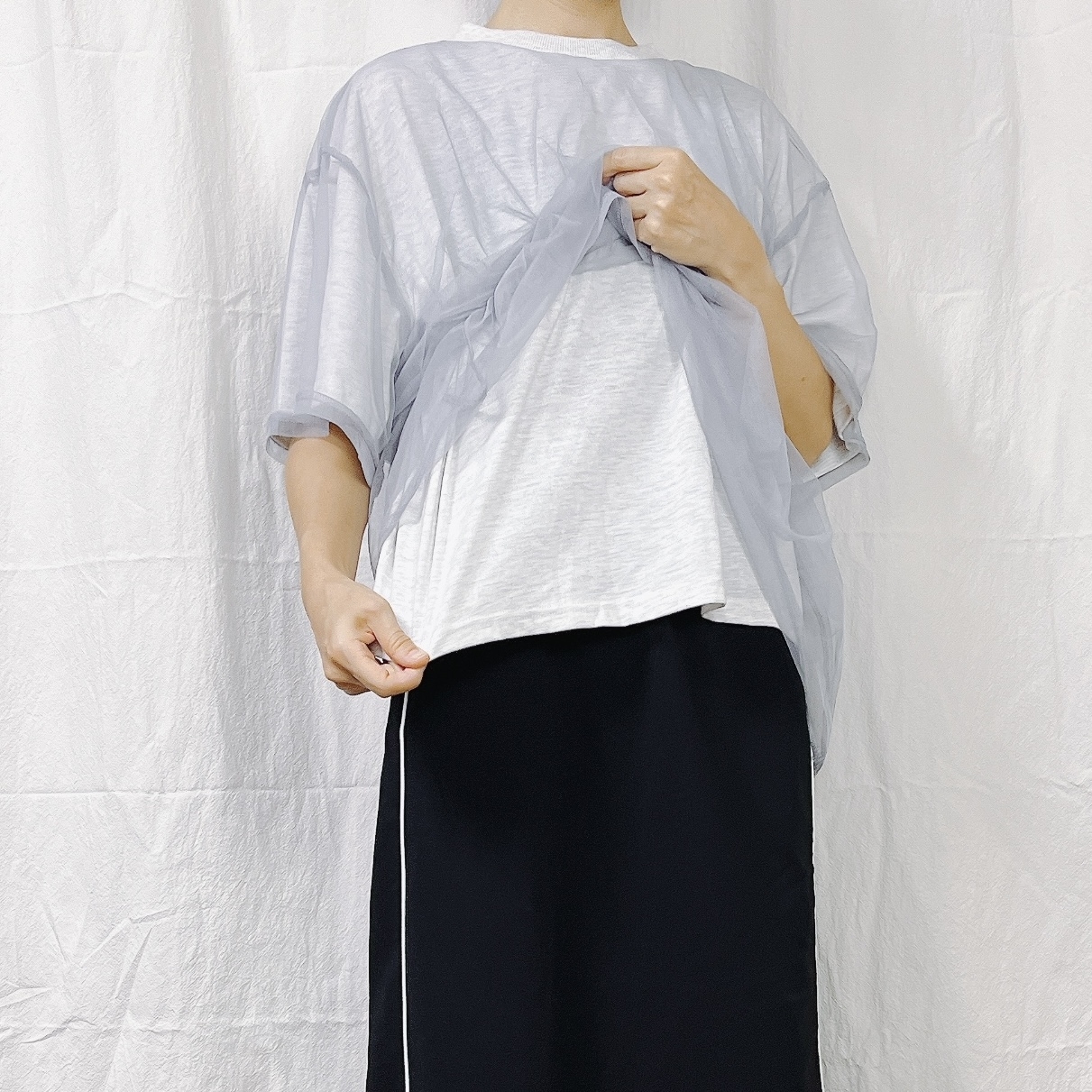 しまむらのおすすめファッションアイテム「ak5ブドッキングT」