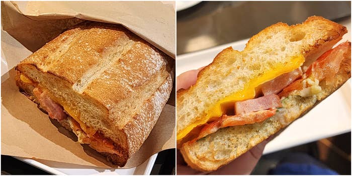 サンマルクカフェのおすすめフード「サンマルクホットサンド BLTセット」