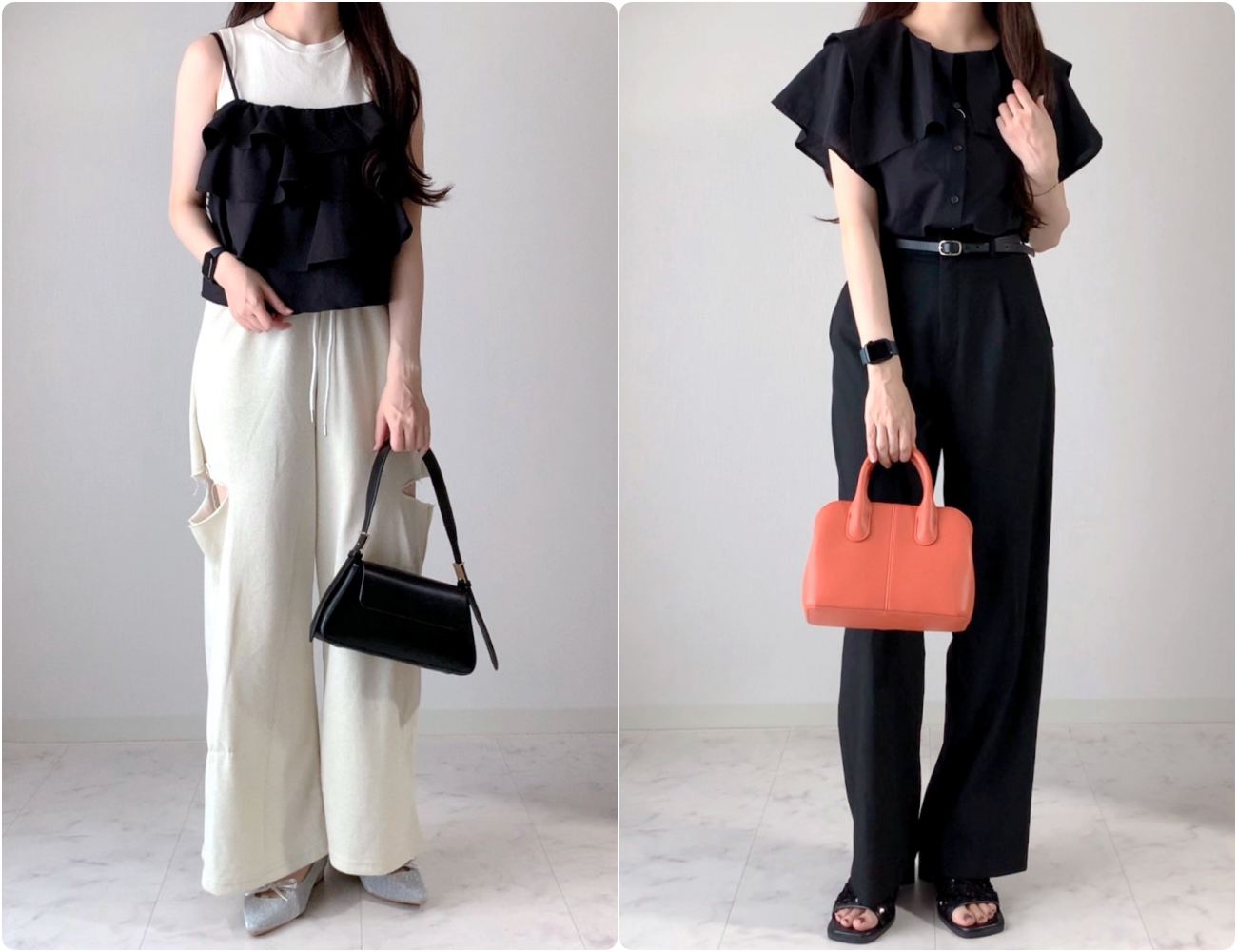 しまむらのおすすめファッションアイテム「HKキャミ+ワイドPT65」のコーディネート